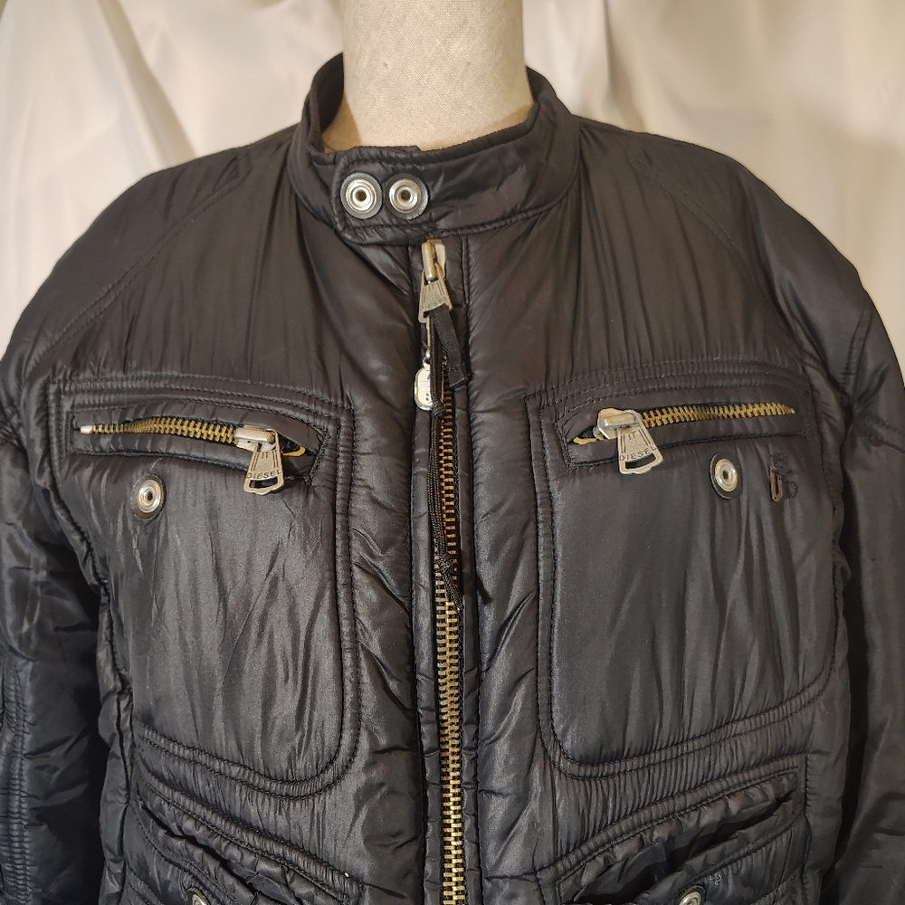 Diesel Light Weight Jacket, Nordstrom's Women ,ZipUp, Black, Zip Pckts, XXL - Picture 6 of 16